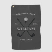 Golf Liefhebber Cross Club Golfhanddoek (Voorkant)