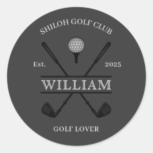 Golf Liefhebber Cross Club Ronde Sticker