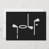 Golf Liefhebber Golfer Golfclub Kaart (Voorkant)