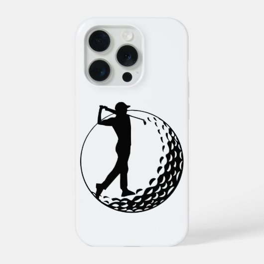 Golf liefhebber, golfer iPhone hoesje (Achterkant)