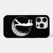 Golf liefhebber, golfer iPhone hoesje (Achterkant horizontaal)