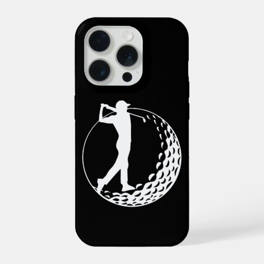 Golf liefhebber, golfer iPhone hoesje (Achterkant)