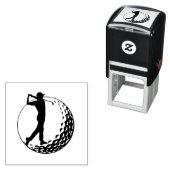 Golf liefhebber, golfer zelfinktende stempel (In situ)