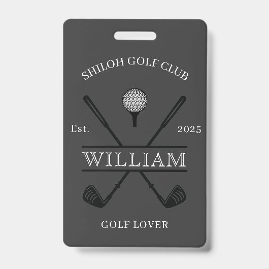 Golf Liefhebber Kruis Club Badge (Voorzijde)