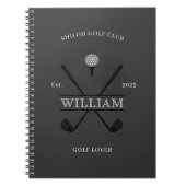 Golf Liefhebber Kruis Club Log Notitieboek (Voorkant)