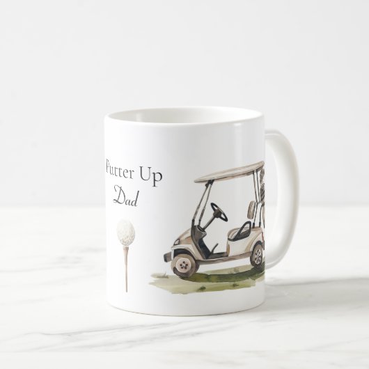 Golf Liefhebber Putter Op Koffiemok (Voorkant rechts)