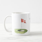 Golf Liefhebber Putter Op Koffiemok (Links)