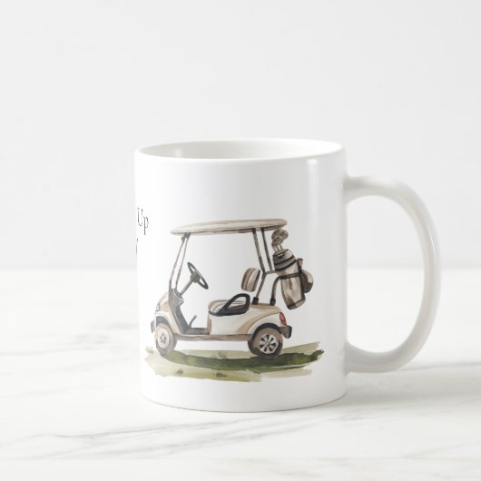 Golf Liefhebber Putter Op Koffiemok (Rechts)