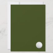 Golf Liefhebber Sport Thema VIP Ticket Verjaardags (Achterkant)