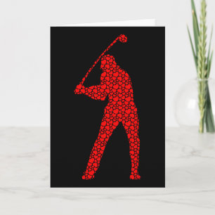 Golf Liefhebbers Valentijnsharten Liefhebber van G Kaart