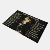 Golf Life Lessons Rug, Golf Player Gift Deurmat (Schuin)