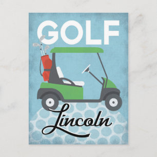 Golf Lincoln Nebraska - Retro Vintage Travel Briefkaart