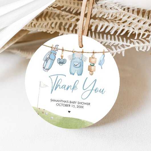 Golf Little Putter Baby Shower Bedankjes Labels