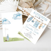Golf Little Putter Baby Shower Kaart