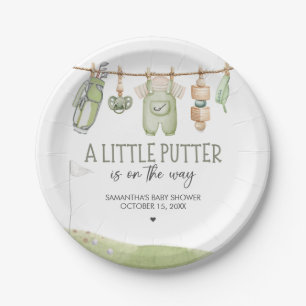 Golf Little Putter Baby Shower Papieren Bordje