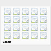 Golf Little Putter Baby Shower Vierkante Sticker (Vel)