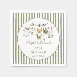Golf Little Putter Beer Baby Shower Servet