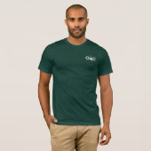 Golf-Logo met Golfbal en vlag T-shirt (Voorkant volledig)