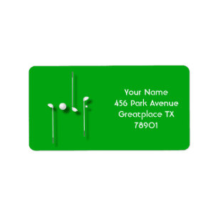 Golf-Logo met Golfbalclubs Birdie Eagle Golfer Etiket