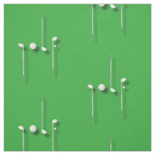 Golf-Logo met Golfbalclubs Birdie Eagle Golfer Stof