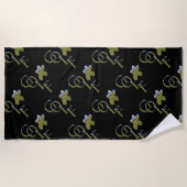 Golf-Logo met Golfcursus vlag, handdoek (Voorkant)