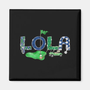 Golf lola hole in one golf 1e verjaardag jongensfe magneet
