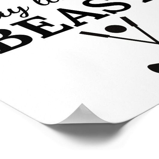 Golf: Look like a beauty play like a beast. Poster (Hoek)