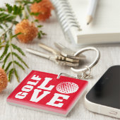 Golf LOVE Sleutelhanger (Voorkant Rechts)