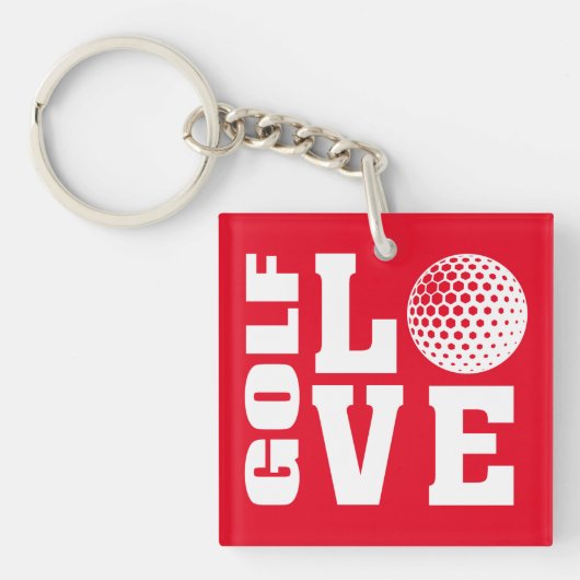 Golf LOVE Sleutelhanger (Voorkant)