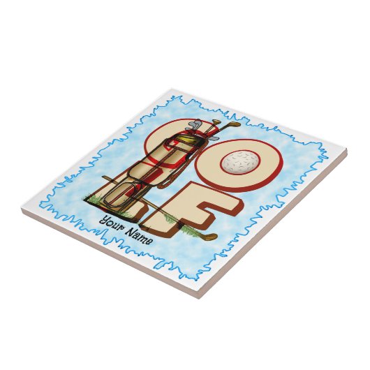 Golf Love Tegeltje (Zijkant)