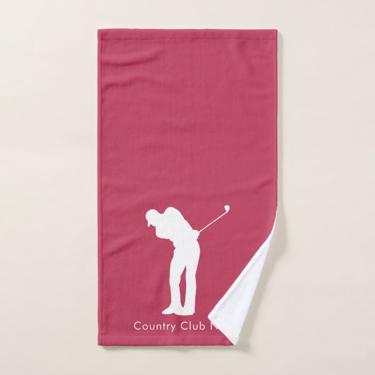 Golf Lover Country Club Spelers KeepSake Custom Handdoek (Handdoek)