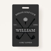 Golf Lover Cross Club Badge (Voorkant)