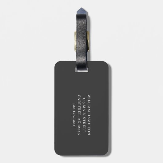 Golf Lover Cross Club Bagagelabel (Achterkant verticaal)