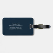 Golf Lover Cross Club Donkerblauw Bagagelabel (Achterkant horizontaal)