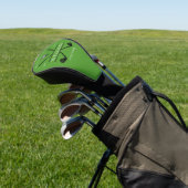 Golf Lover Cross Club Groen Golfheadcover (Insitu)