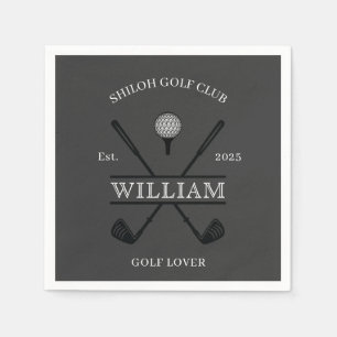Golf Lover Cross Club Papier Servet