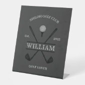 Golf Lover Cross Club Reclamebord Met Voetstuk (Voorkant)