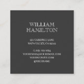 Golf Lover Cross Club Vierkante Visitekaartje (Achterkant)