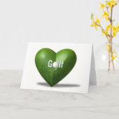 Golf Lover Design Wenskaart Kaart (Gele Bloem)