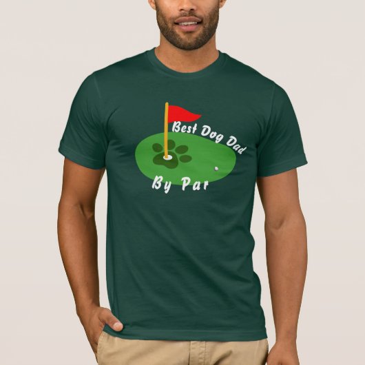 Golf Lover Dog Dad Shirt - Best Golfer Gift Tee (Voorkant)