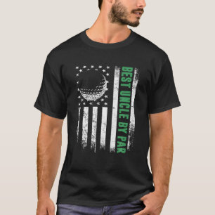 Golf Lover geeft Amerikaanse vlag beste oom P T-shirt