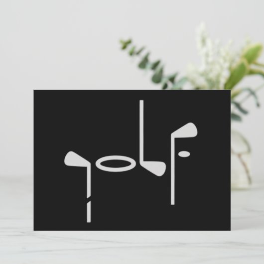 Golf Lover Golfer Golfing Club Kaart (Staand voorkant)