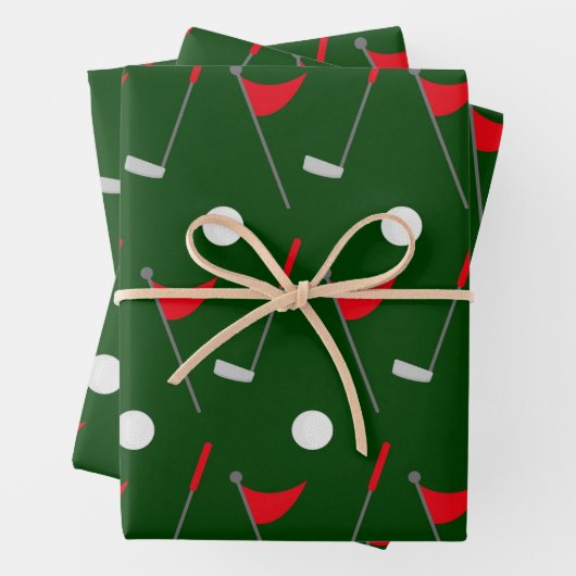 Golf Lover, Golfgift, Sportpatroon Inpakpapier Vel (In situ)