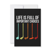 Golf Lover | Het leven is vol belangrijke keuzes