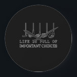 Golf Lover | Het leven is vol belangrijke keuzes Grote Klok<br><div class="desc">Golf Lover | Het leven is vol belangrijke keuzes</div>