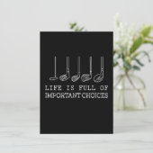 Golf Lover | Het leven is vol belangrijke keuzes Kaart (Staand voorkant)