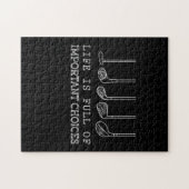 Golf Lover | Het leven is vol belangrijke keuzes Legpuzzel (Horizontaal)