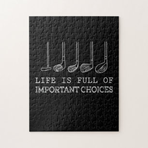 Golf Lover   Het leven is vol belangrijke keuzes Legpuzzel