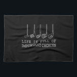 Golf Lover | Het leven is vol belangrijke keuzes Theedoek<br><div class="desc">Golf Lover | Het leven is vol belangrijke keuzes</div>