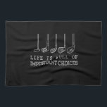 Golf Lover | Het leven is vol belangrijke keuzes Theedoek<br><div class="desc">Golf Lover | Het leven is vol belangrijke keuzes</div>